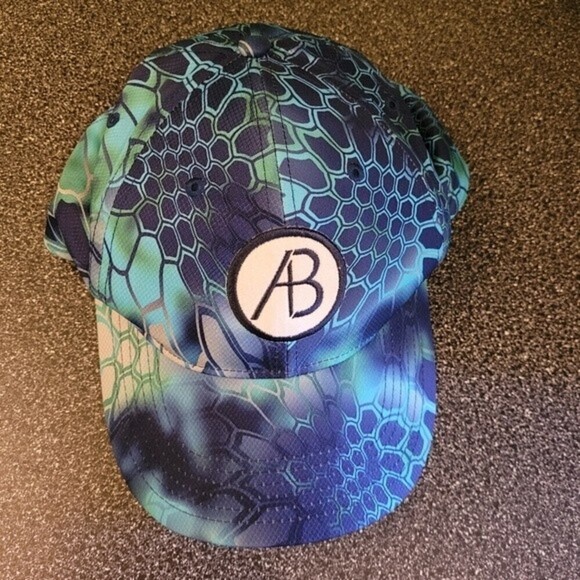 Richardson 874 Casual Performance Hat Geometric Camo Blue - Picture 2 of 10